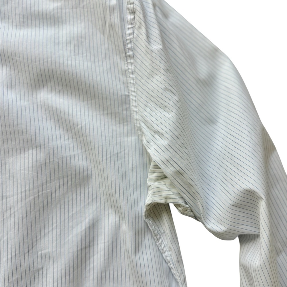Zara Man Slim Fit Striped Dressy Shirt, Light Blue, Size M - Picture 2 of 5